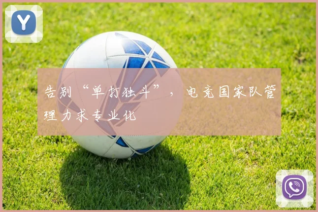 告别“单打独斗”，电竞国家队管理力求专业化